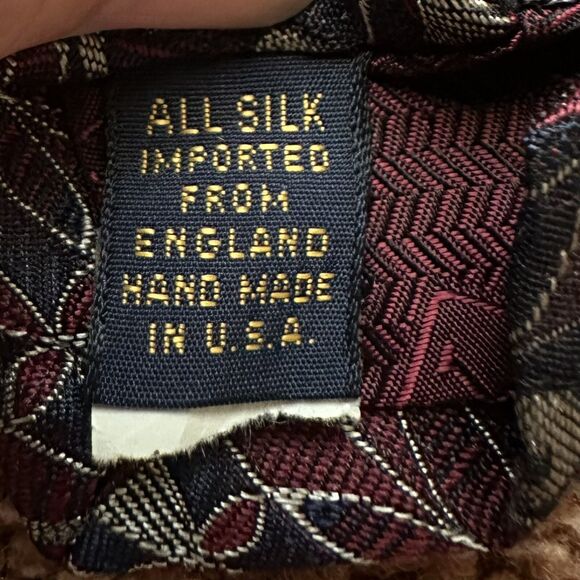 Silk XMI Mens Neck Tie Abstract Woven Textured Made In USA - Picture 3 of 5